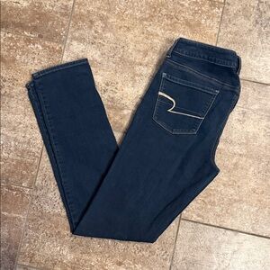 American Eagle Dark Blue Women's  Skinny Jeans Size 10 Like New